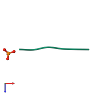 PDB entry 5txd coloured by chain, top view.