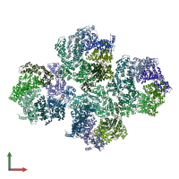 PDB entry 5txv coloured by chain, front view.