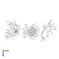 GLYCEROL in PDB entry 5tz2, assembly 1, top view.