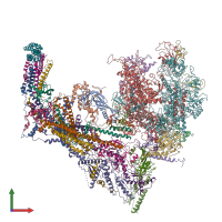 PDB entry 5u0s coloured by chain, front view.