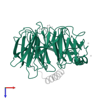 Polycomb protein EED in PDB entry 5u62, assembly 1, top view.