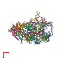 PDB entry 5u8s coloured by chain, top view.