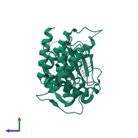 Fibroblast growth factor receptor 2 in PDB entry 5ugl, assembly 1, side view.