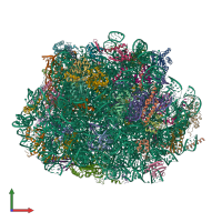 PDB entry 5umd coloured by chain, front view.