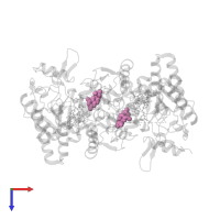 5,6,7,8-TETRAHYDROBIOPTERIN in PDB entry 5unu, assembly 1, top view.