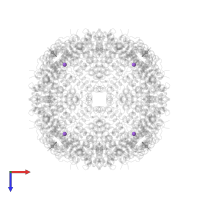 SODIUM ION in PDB entry 5up8, assembly 1, top view.