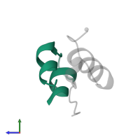 Insulin A chain in PDB entry 5usv, assembly 2, side view.