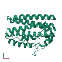tRNA-(MS(2)IO(6)A)-hydroxylase-like in PDB entry 5ux1, assembly 1, front view.