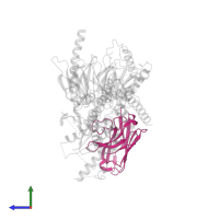 NANOBODY 35 in PDB entry 5uz7, assembly 1, side view.