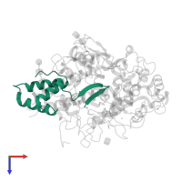 Myeloperoxidase inhibitor SPIN in PDB entry 5uzu, assembly 1, top view.