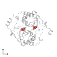 Modified residue CSD in PDB entry 5v2w, assembly 1, front view.