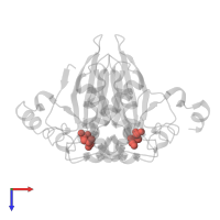 Modified residue CSD in PDB entry 5v2w, assembly 1, top view.