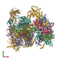 PDB entry 5v8f coloured by chain, front view.