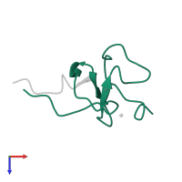 Histone-lysine N-methyltransferase ATXR6 in PDB entry 5vab, assembly 1, top view.