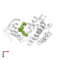 N-{2-methyl-5'-(morpholin-4-yl)-6'-[(oxan-4-yl)oxy][3,3'-bipyridin]-5-yl}-3-(trifluoromethyl)benzamide in PDB entry 5vam, assembly 1, top view.