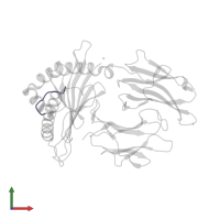 Histone H3.1 in PDB entry 5vge, assembly 1, front view.