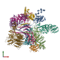 PDB entry 5vgz coloured by chain, front view.