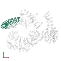 26S proteasome non-ATPase regulatory subunit 10 in PDB entry 5vhp, assembly 1, front view.
