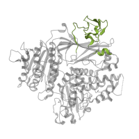 The deposited structure of PDB entry 5vni contains 1 copy of CATH domain 2.30.30.380 (SH3 type barrels.) in Protein transport protein Sec24A. Showing 1 copy in chain B.