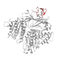 The deposited structure of PDB entry 5vni contains 1 copy of Pfam domain PF04810 (Sec23/Sec24 zinc finger) in Protein transport protein Sec24A. Showing 1 copy in chain B.