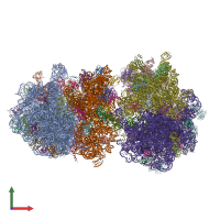 PDB entry 5vpo coloured by chain, front view.