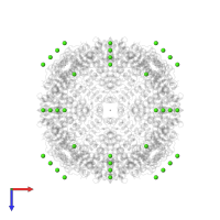 CALCIUM ION in PDB entry 5vtd, assembly 1, top view.