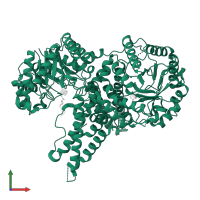 Protein O-GlcNAcase in PDB entry 5vvx, assembly 1, front view.