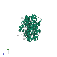 Bcl-2-like protein 1 in PDB entry 5vx3, assembly 1, side view.