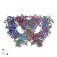 PDB entry 5vyc coloured by chain, front view.