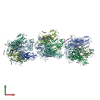 PDB entry 5w1x coloured by chain, front view.