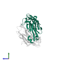 5C4 Fab Light Chain in PDB entry 5w24, assembly 1, side view.