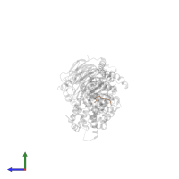 Proline-rich AKT1 substrate 1 in PDB entry 5wbl, assembly 1, side view.