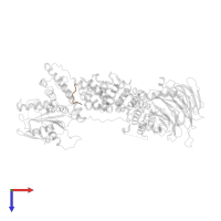 Proline-rich AKT1 substrate 1 in PDB entry 5wbl, assembly 1, top view.