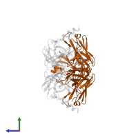 FA10E8v4-5R+100cF FAB light chain in PDB entry 5wdf, assembly 1, side view.