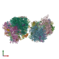 PDB entry 5wis coloured by chain, front view.