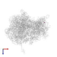 IRON/SULFUR CLUSTER in PDB entry 5wit, assembly 2, top view.