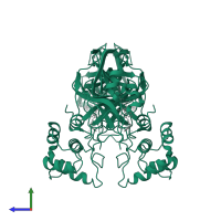 3C-like proteinase nsp5 in PDB entry 5wkk, assembly 1, side view.