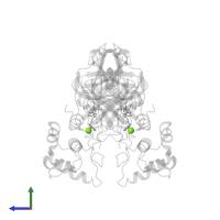 MAGNESIUM ION in PDB entry 5wkk, assembly 1, side view.