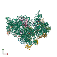PDB entry 5wnr coloured by chain, front view.