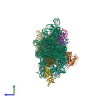 PDB entry 5wnt coloured by chain, side view.