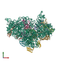 PDB entry 5wnu coloured by chain, front view.