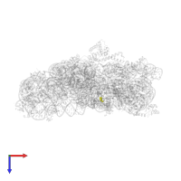 Modified residue UR3 in PDB entry 5wnv, assembly 1, top view.