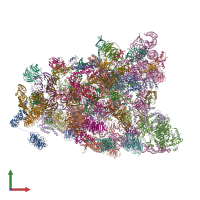 PDB entry 5wyk coloured by chain, front view.