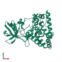 Mitogen-activated protein kinase kinase kinase 20 in PDB entry 5x5o, assembly 1, front view.