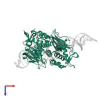 Listeriolysin regulatory protein in PDB entry 5x6e, assembly 1, top view.