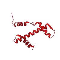 The deposited structure of PDB entry 5xf4 contains 2 copies of CATH domain 1.10.20.10 (Histone, subunit A) in Histone H3.1. Showing 1 copy in chain A.