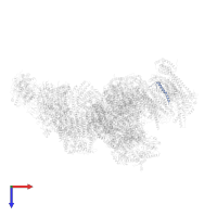 Cytochrome c oxidase subunit 7C, mitochondrial in PDB entry 5xth, assembly 1, top view.