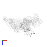 Cytochrome b-c1 complex subunit 6, mitochondrial in PDB entry 5xth, assembly 1, top view.