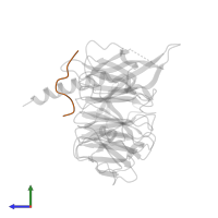 Zinc finger protein 827 in PDB entry 5xxq, assembly 1, side view.