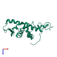 S-phase kinase-associated protein 1 in PDB entry 5xyl, assembly 1, top view.